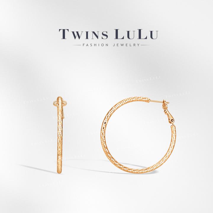 TWINS LULU 镀K金【小脸圈】秋上新简约百搭高级素圈