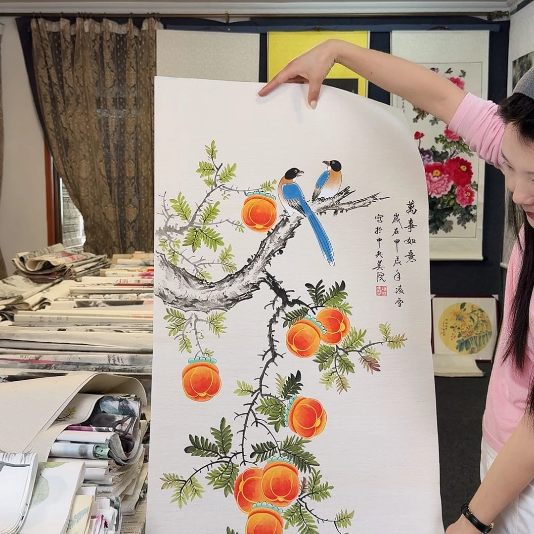 纯手绘国画作品作品