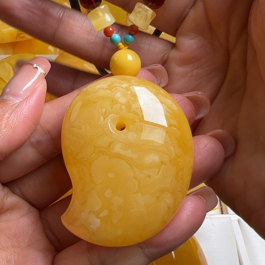 蜜蜡毛衣链未镶嵌无优化