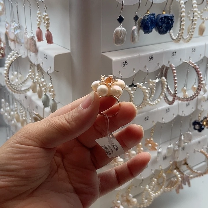 淡水珍珠戒指银S925镶嵌