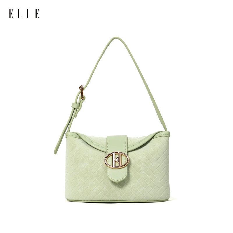 ELLE25春季新款时尚复古设计师款单肩手拎薯条包46699