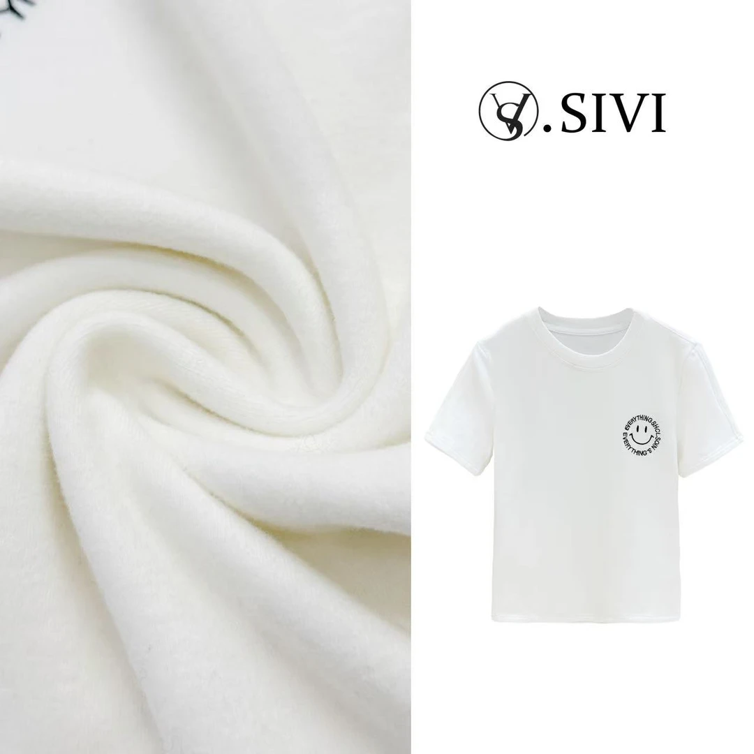 熙薇磨毛加厚T【开心果】冬季新款时尚休闲百搭上衣F7688