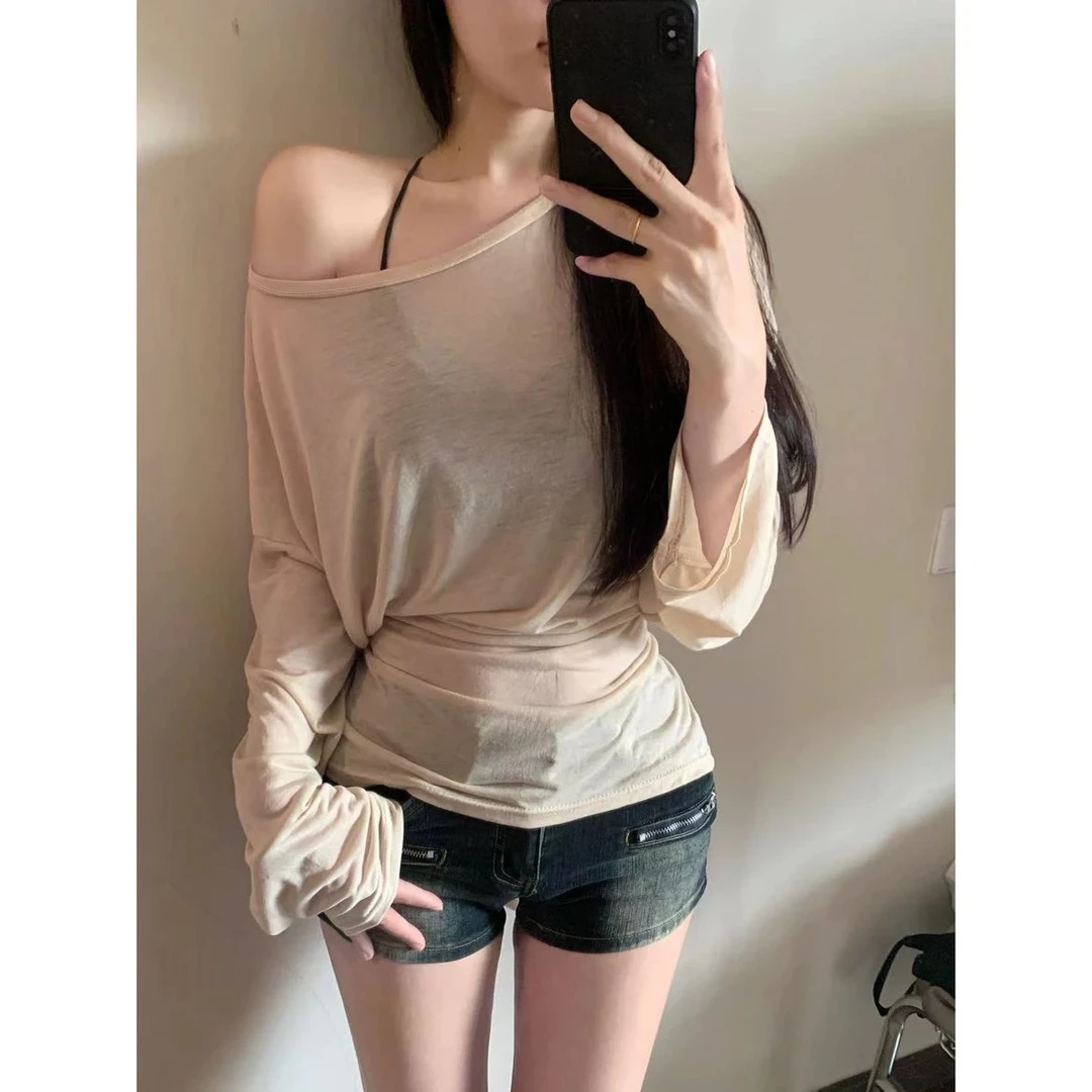 【夏季防晒罩衫】百搭绑带罩衫女小众薄款设计感宽松显瘦微透上衣