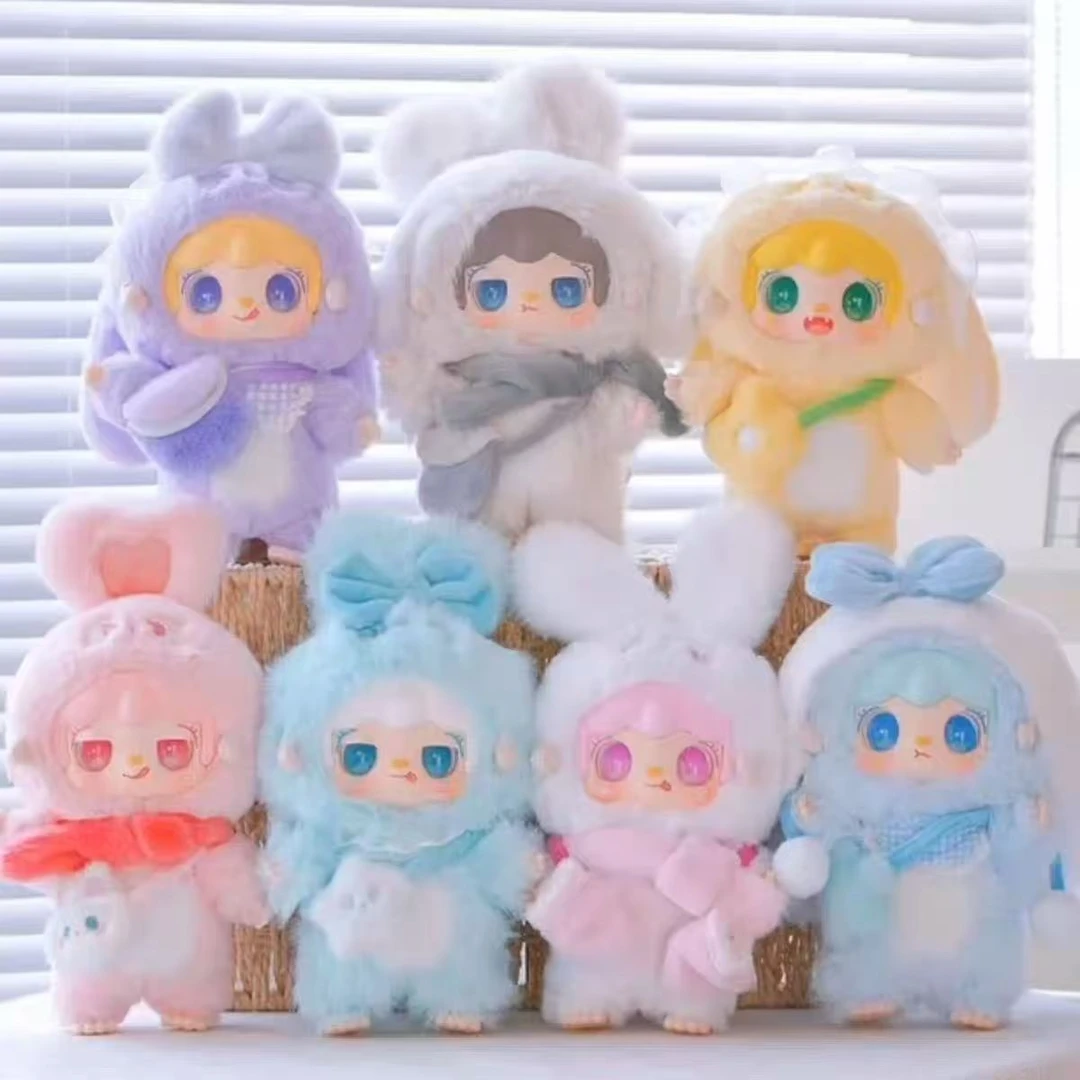 （代拆）正版氧氧yooki三代温暖小兔系列毛绒M盒创意DIY 卧室装饰品