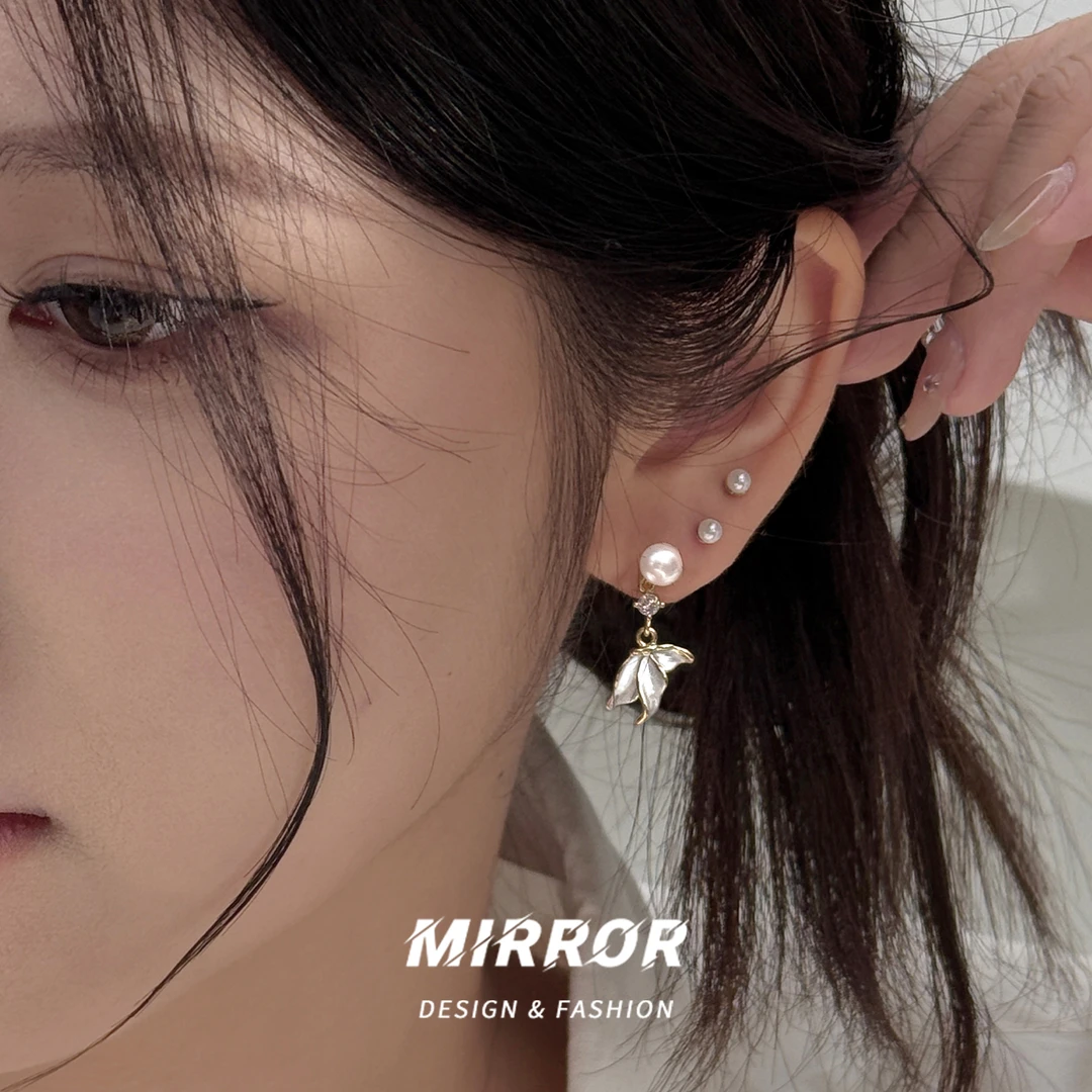 小麋人 925银耳饰 CE9385耳针鱼尾耳钉女耳环耳饰银针创意高级感