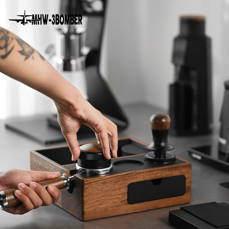 MHW-3BOMBER轰炸机多功能咖啡敲渣盒 手柄支架家用咖啡吧台压粉座