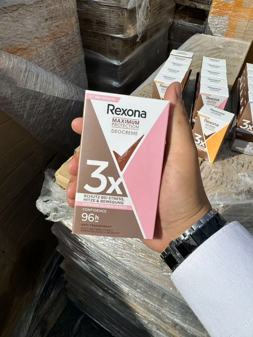 rexona  96小时持久加强版男士女士淡香止汗剂45ml补水留香香氛