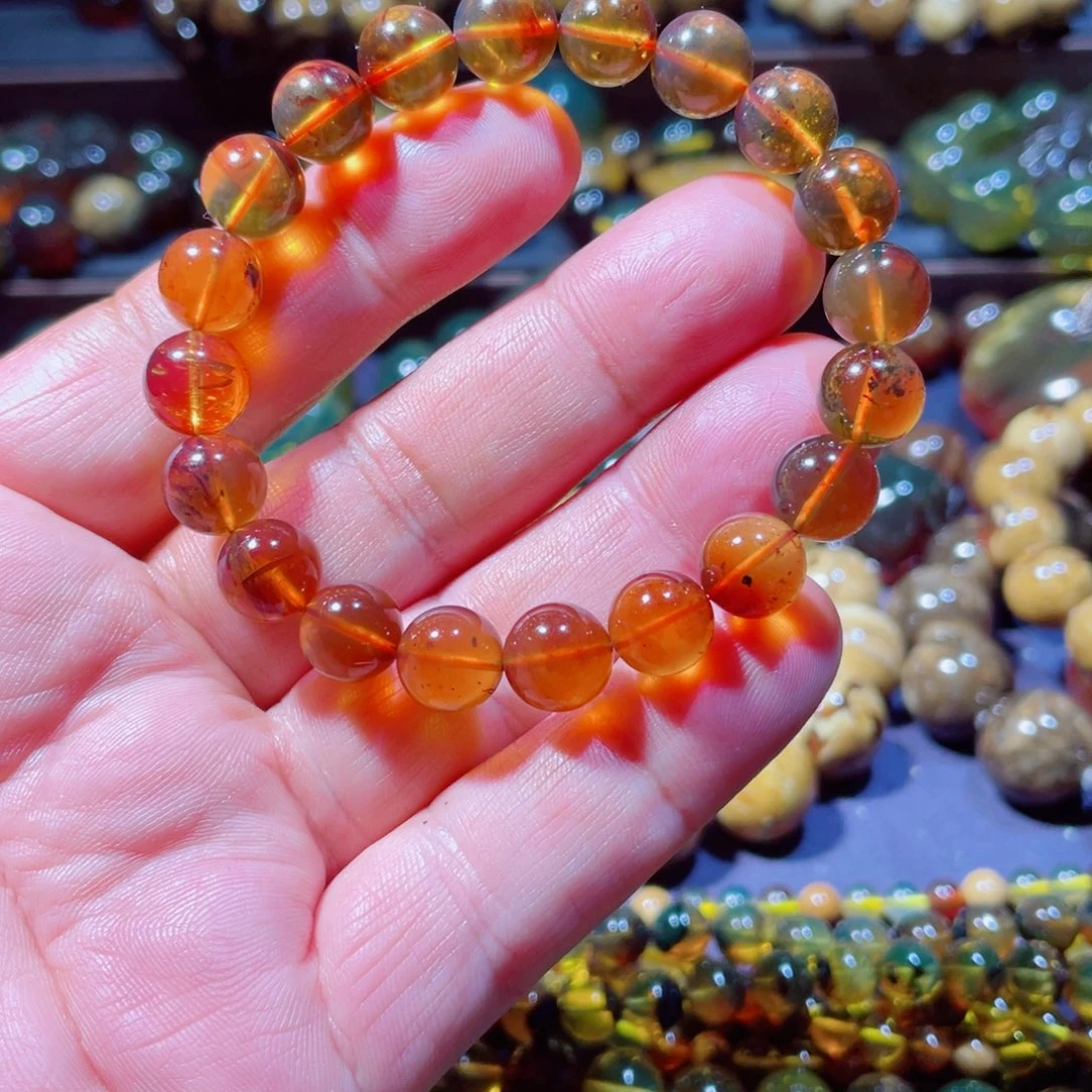 未镶嵌琥珀手链天然