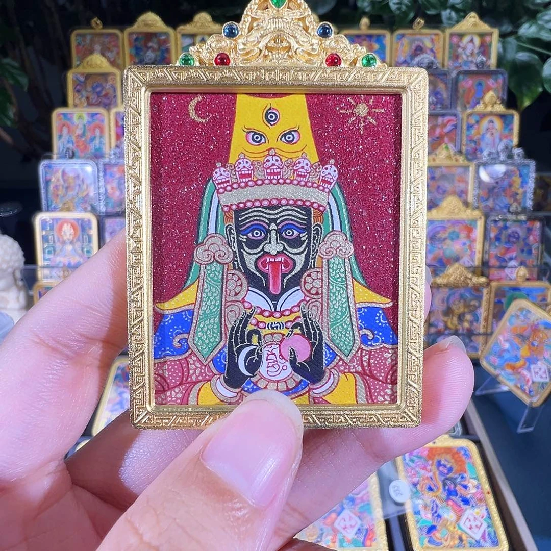 吊坠扎基拉姆热贡纯手绘唐卡