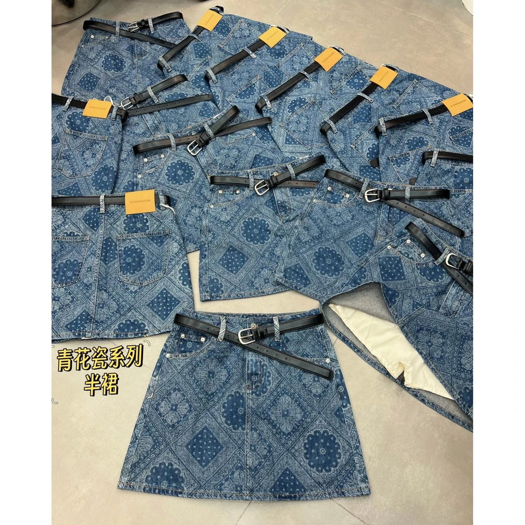 晶姐-60069欧货女装春夏季简约韩版网红春夏洋气时尚百搭短裙