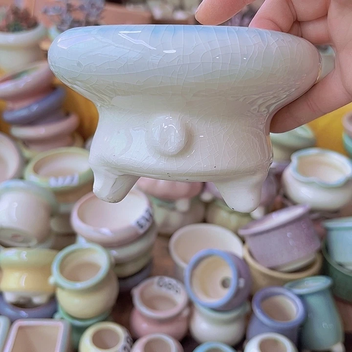 红陶陶瓷花盆当场满12包邮