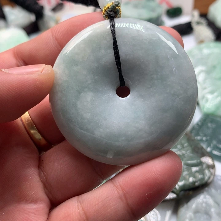 颈饰未镶嵌翡翠保真天然a货翡翠