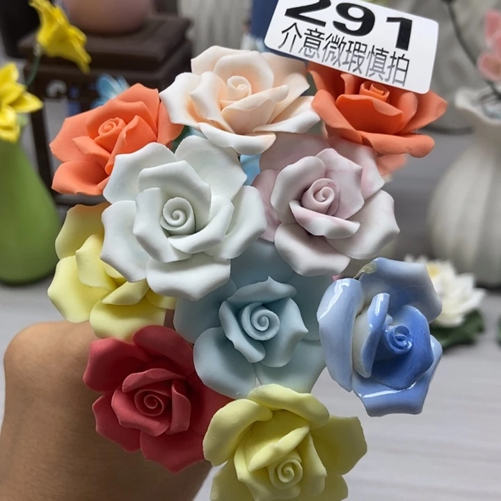 陶瓷手工制作陶瓷花