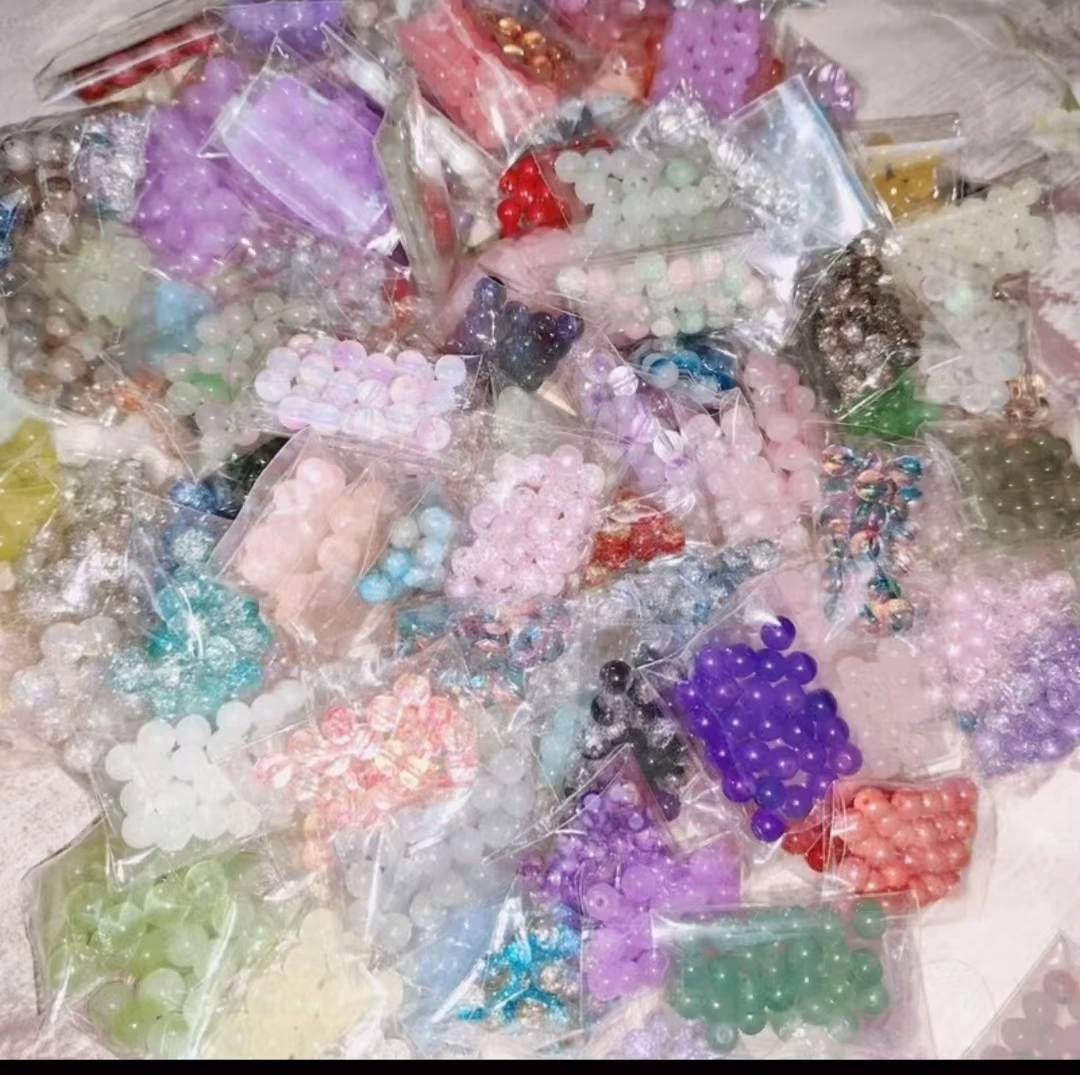 琉璃珠，合金配件，手工diy材料串珠配件对对碰