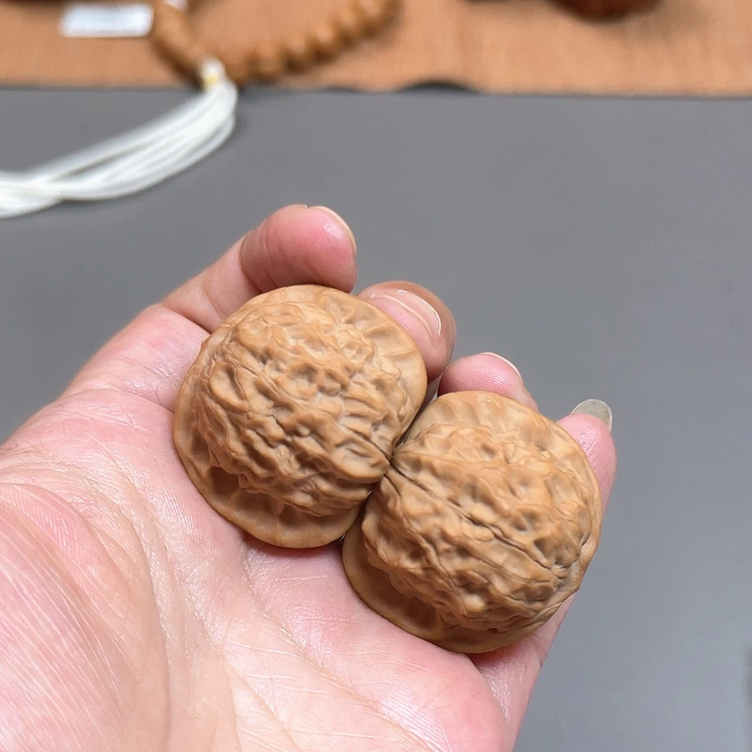 桃核把件35×34尺精修白茬石门元宝XM3290