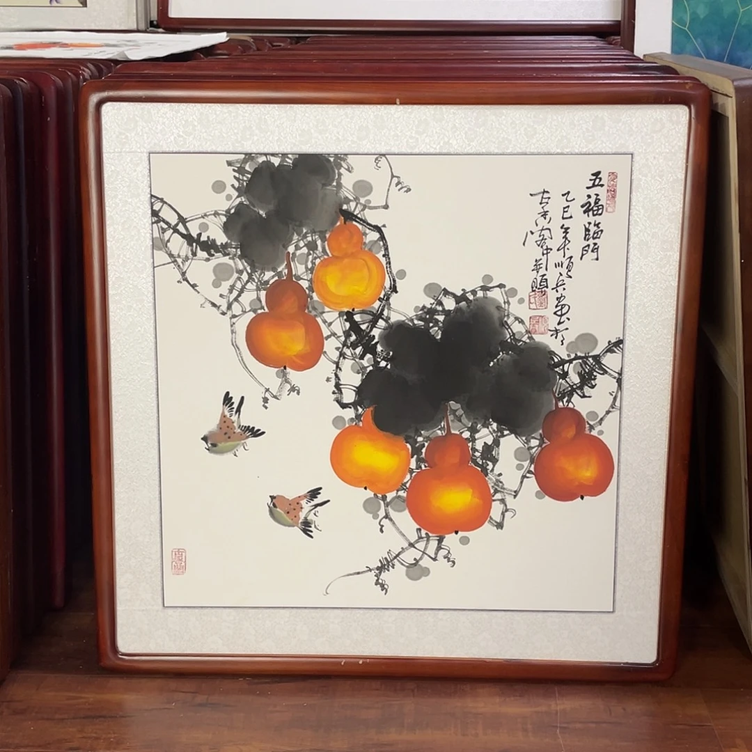 国画带框尺寸63*63厘米