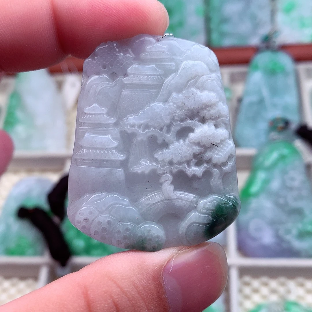 翡翠未镶嵌吊坠(不含链)