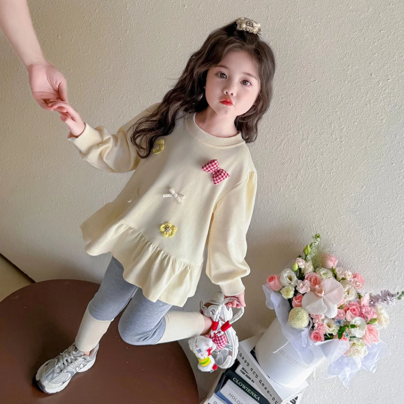 【高品质】巴拉拉女童2025新款卫衣套装春秋款洋气女宝宝儿童两件套