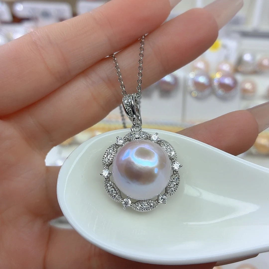 颈饰合金淡水珍珠