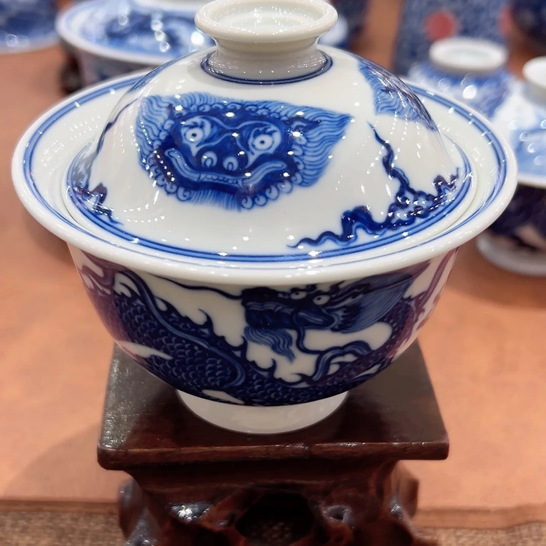 正宗景德镇柴窑盖碗福利价