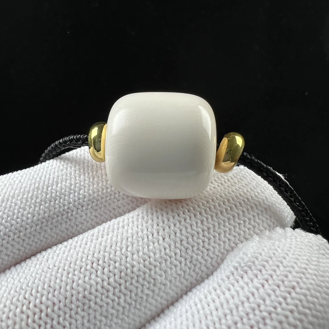 S2611天然猛犸牙 桶珠 17.6*17mm支持鉴定 假一罚四