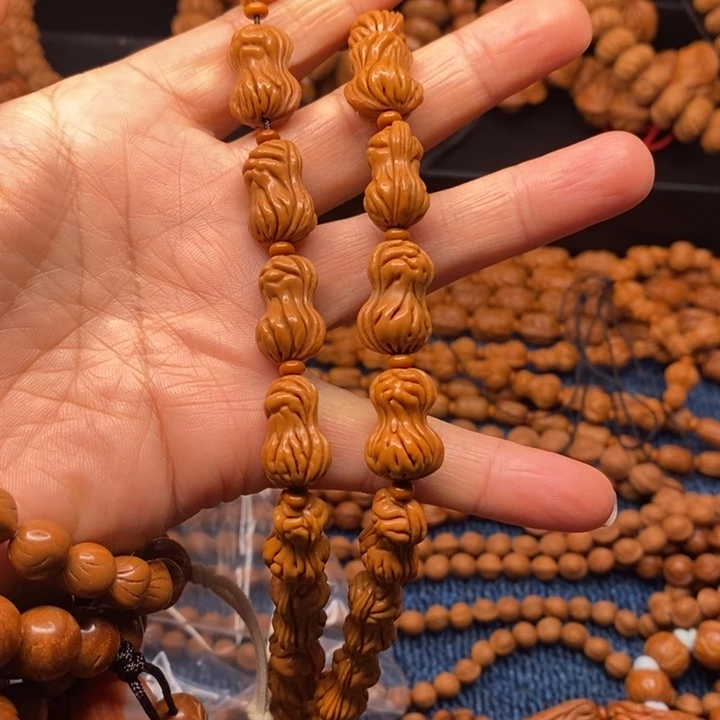 安***平木质类花生脖挂送4颗籽花生的