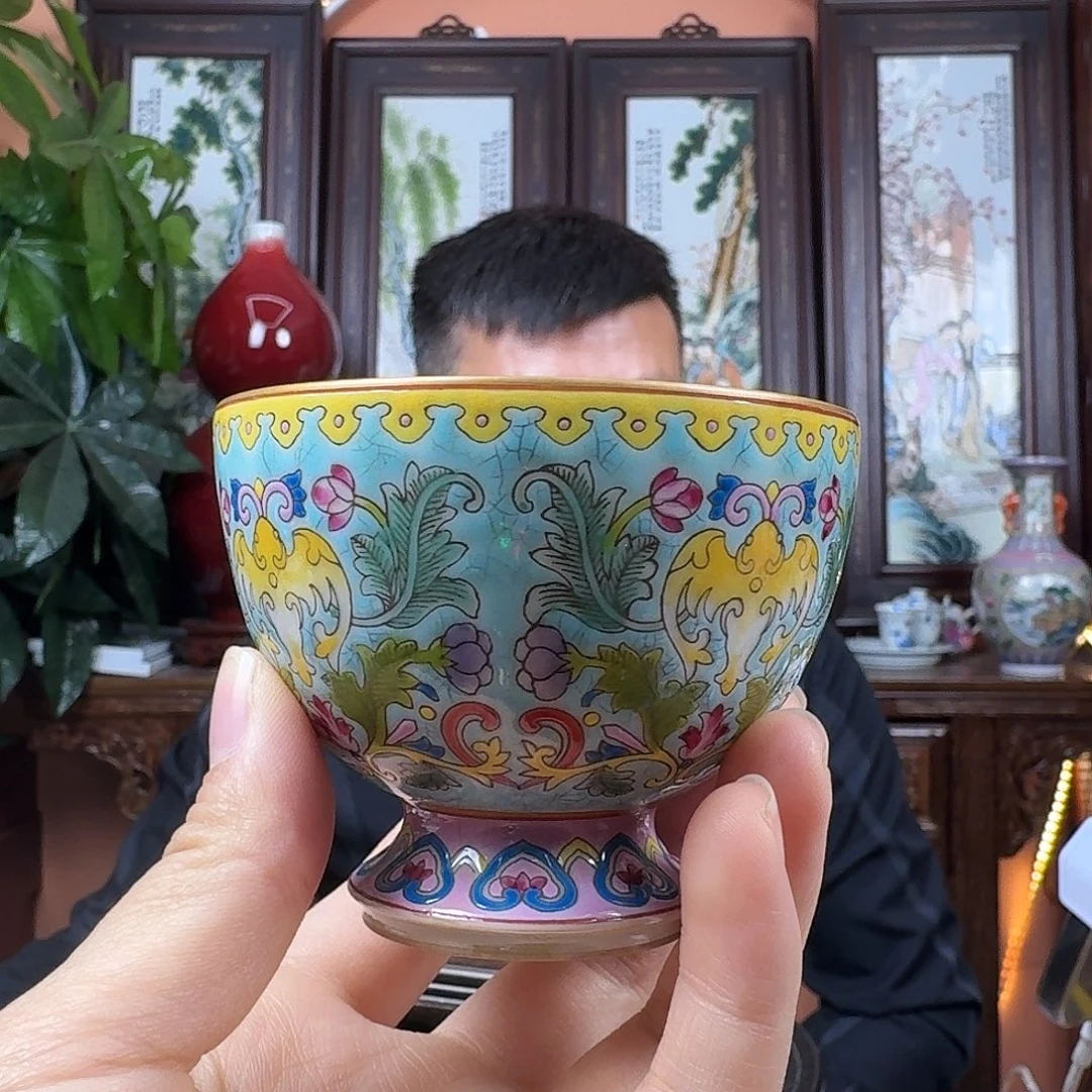 摆件陶景德镇陶瓷手工杯子