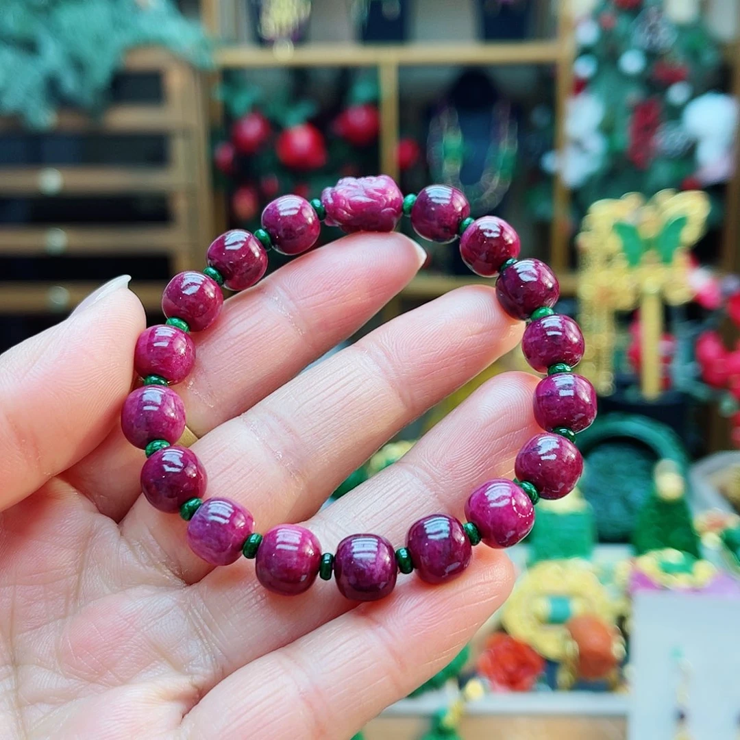 未镶嵌手串红宝石48小时鉴赏期