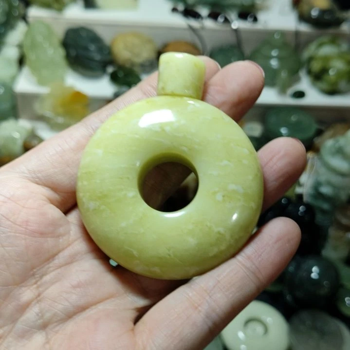 岫玉平安扣未镶嵌