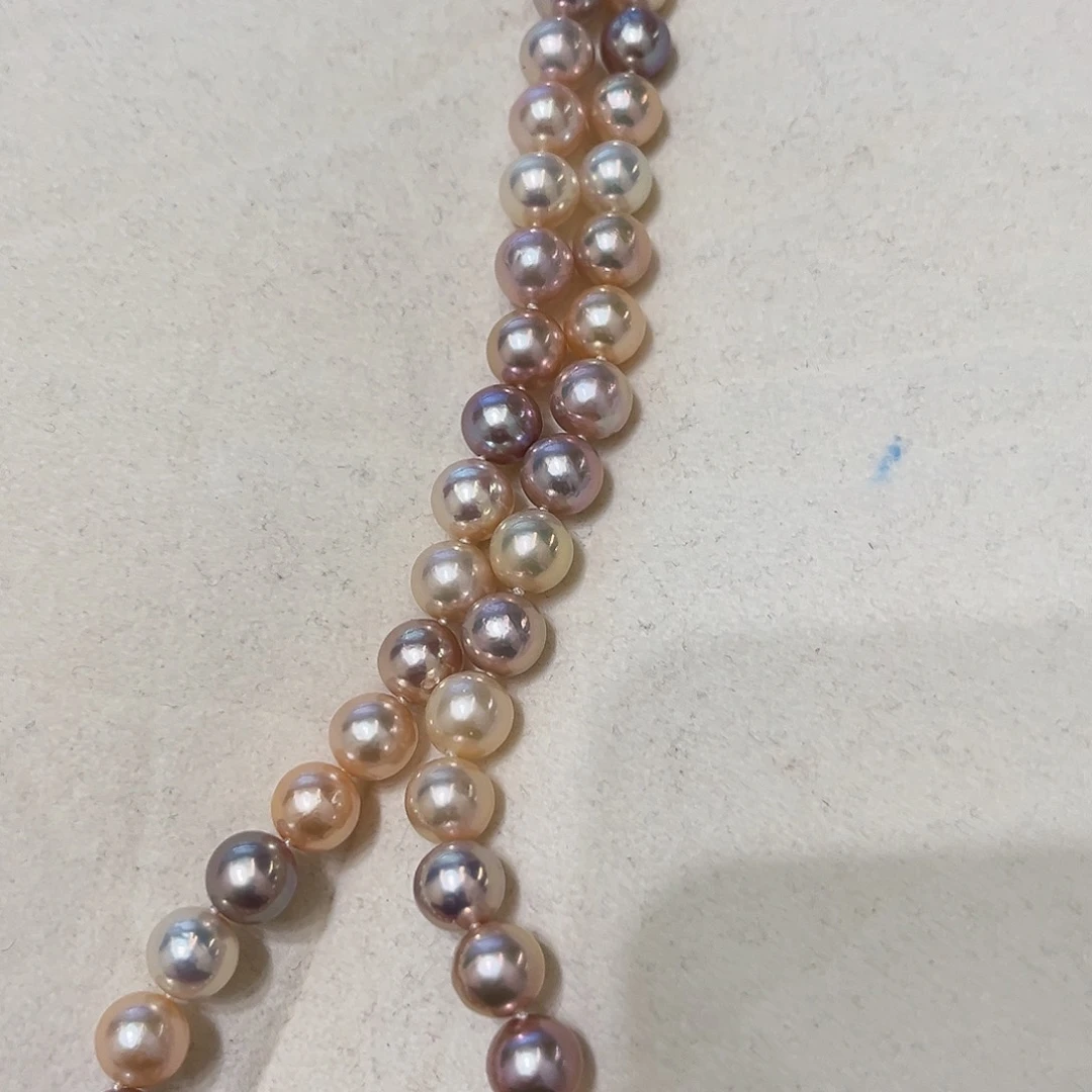 淡水珍珠颈饰银S925镶嵌