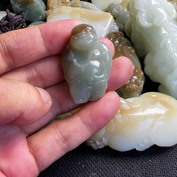 和田玉未镶嵌吊坠(不含链)