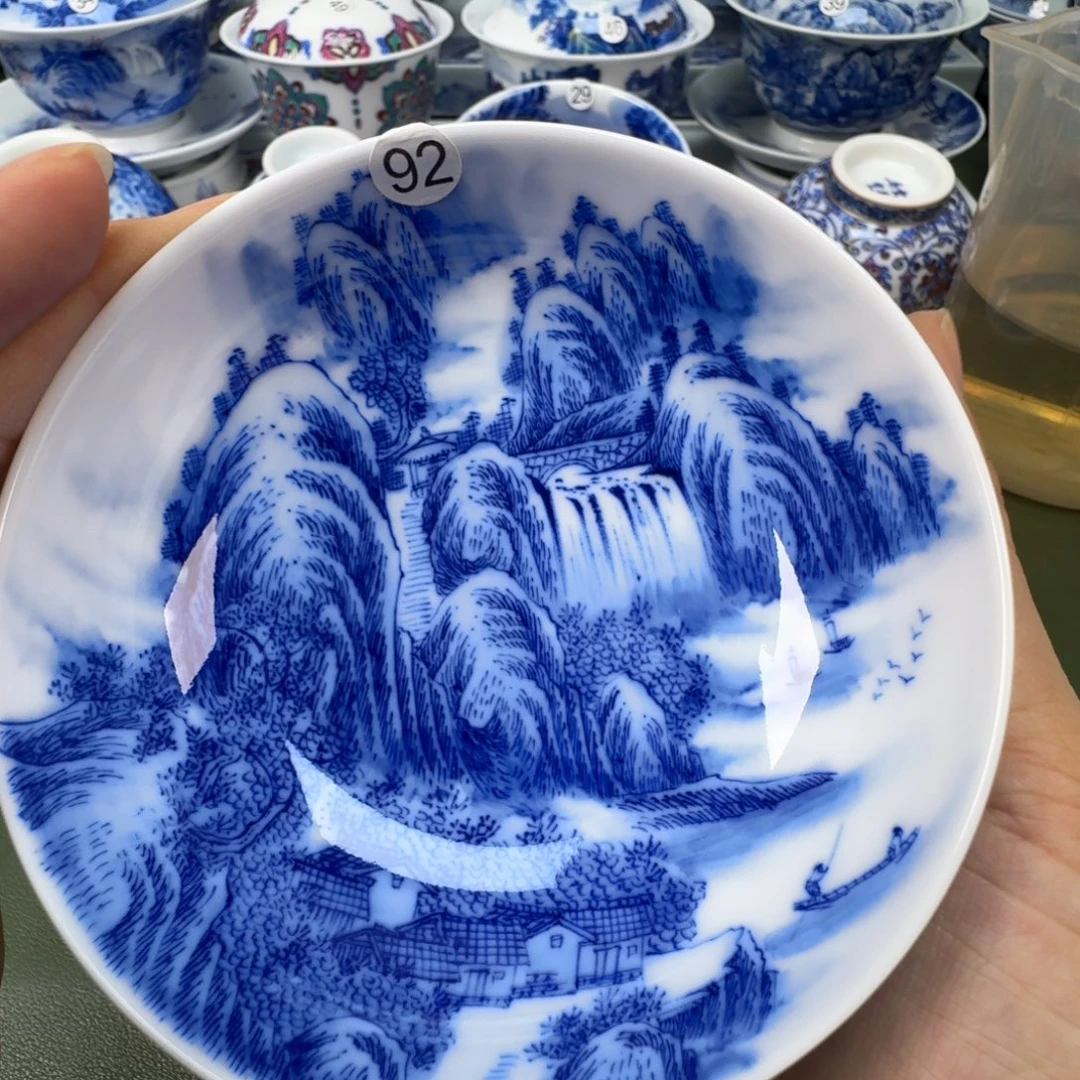 陶景德镇纯手工纯手绘茶具木木92