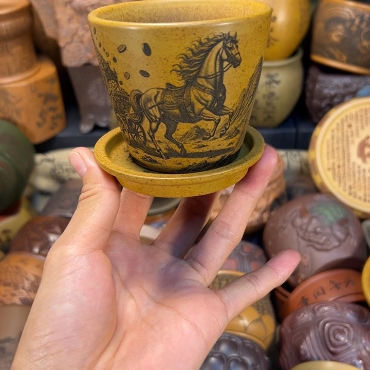 紫砂茶杯宜兴紫砂杯