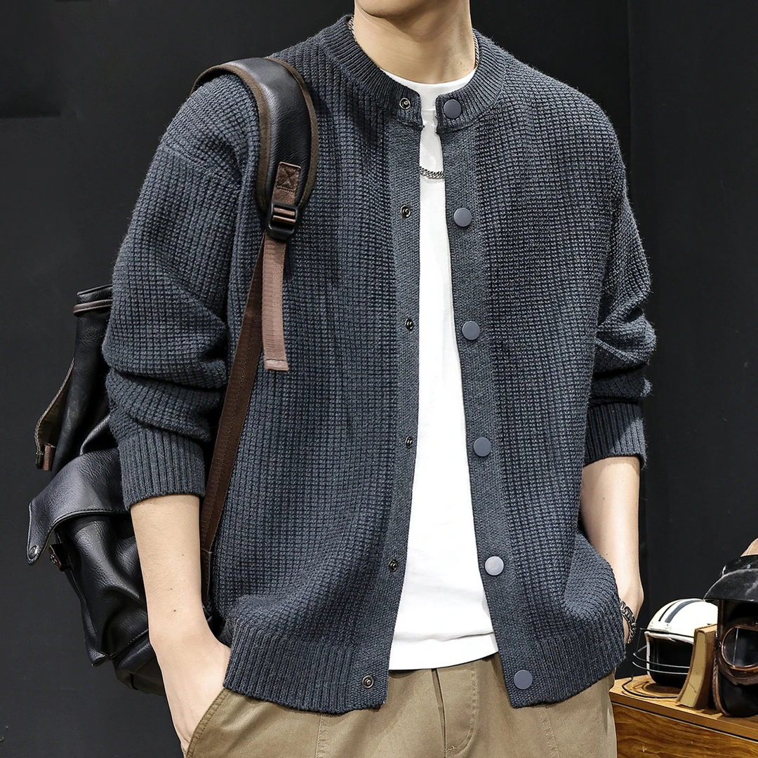 MR.MUDI/穆迪先生针织开衫毛衣男士外套秋冬款休闲高级感简约卫衣