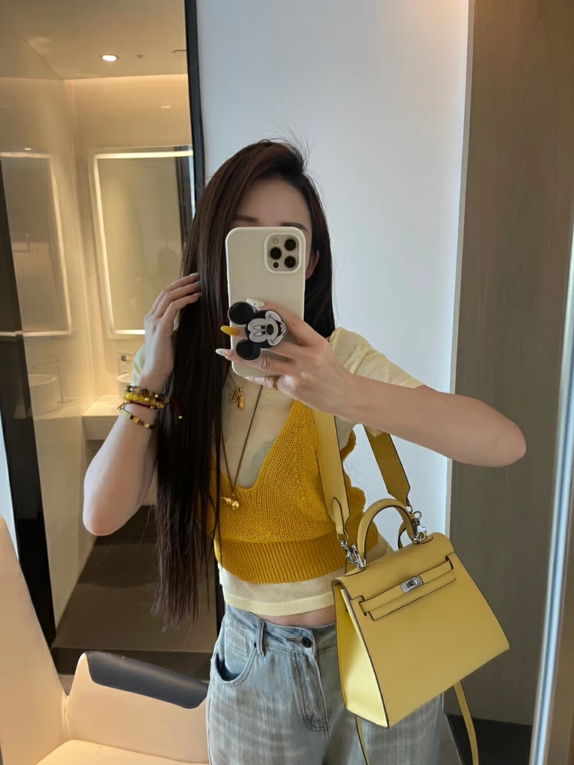 （海狮）韩系百搭短袖针织吊带两件套简约舒适设计