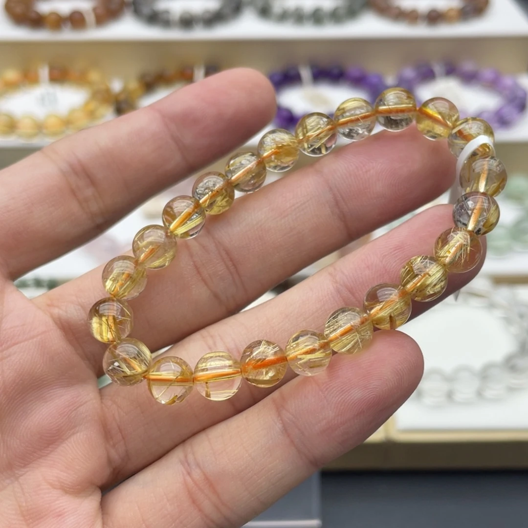 未镶嵌水晶手链纯天然