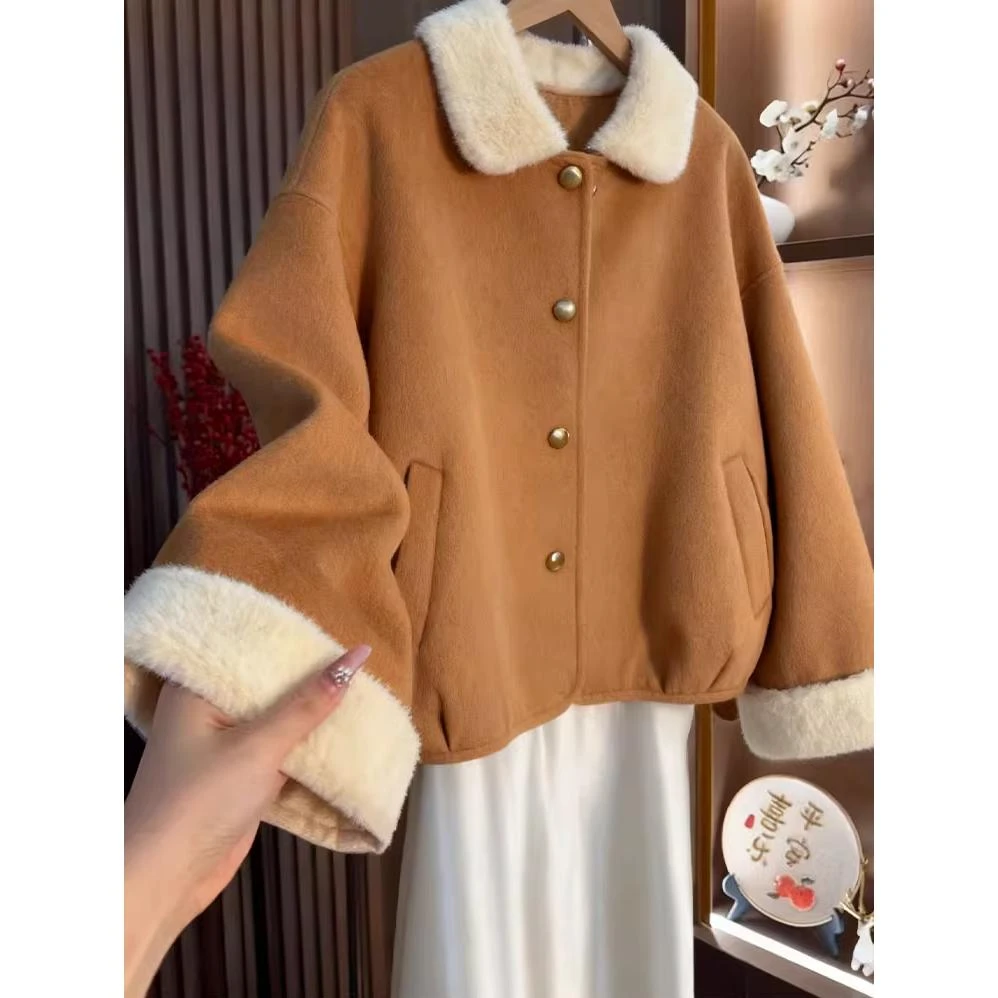 高级感独特绝美巨好看小香风毛呢外套女2025冬季新款今年流行爆款
