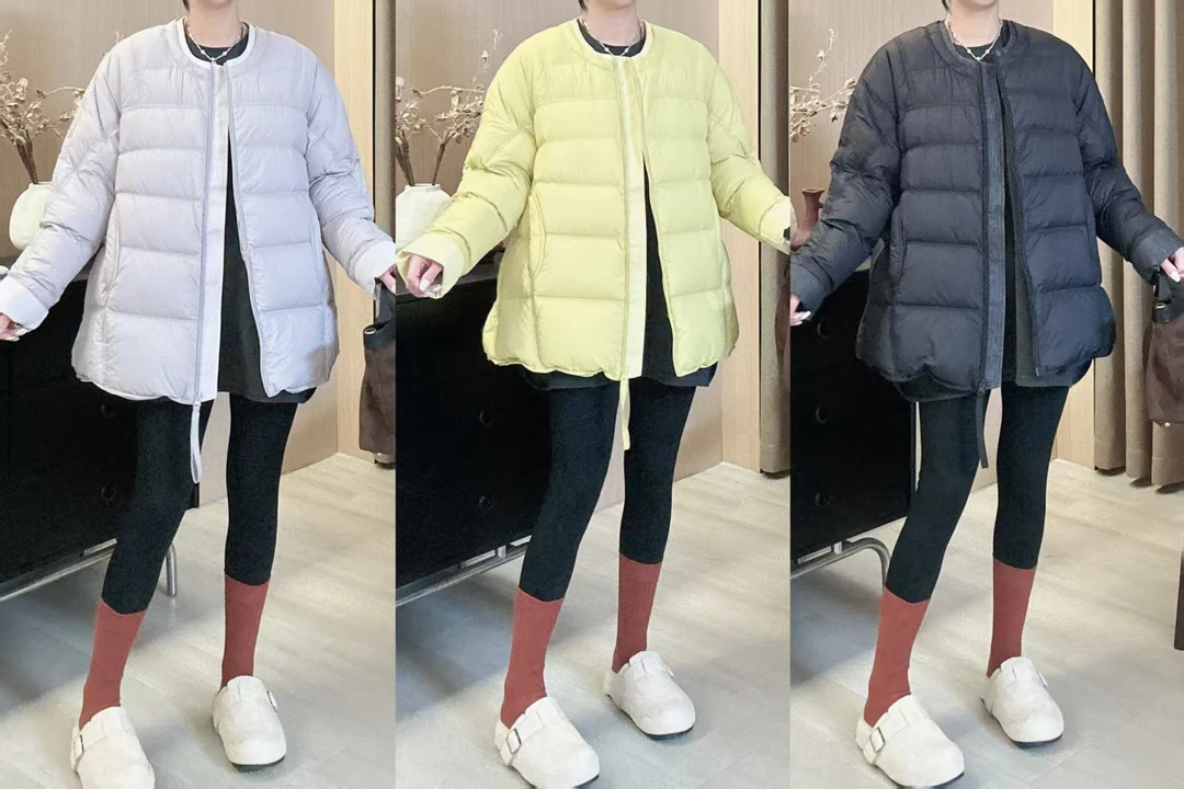 Dayuan  简约纯色百搭泡芙一手长羽绒服510032