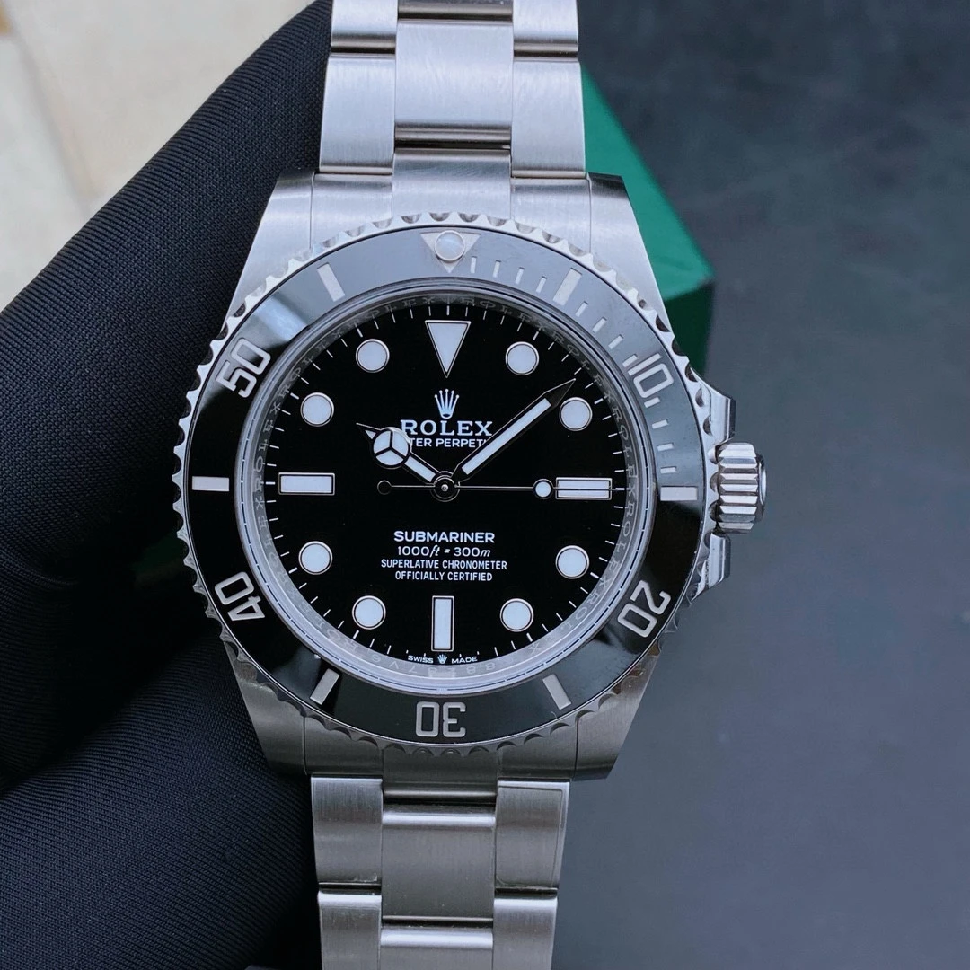 95新 Rolex/劳力士 24年全套/潜航者124060无历黑/男表/表径41