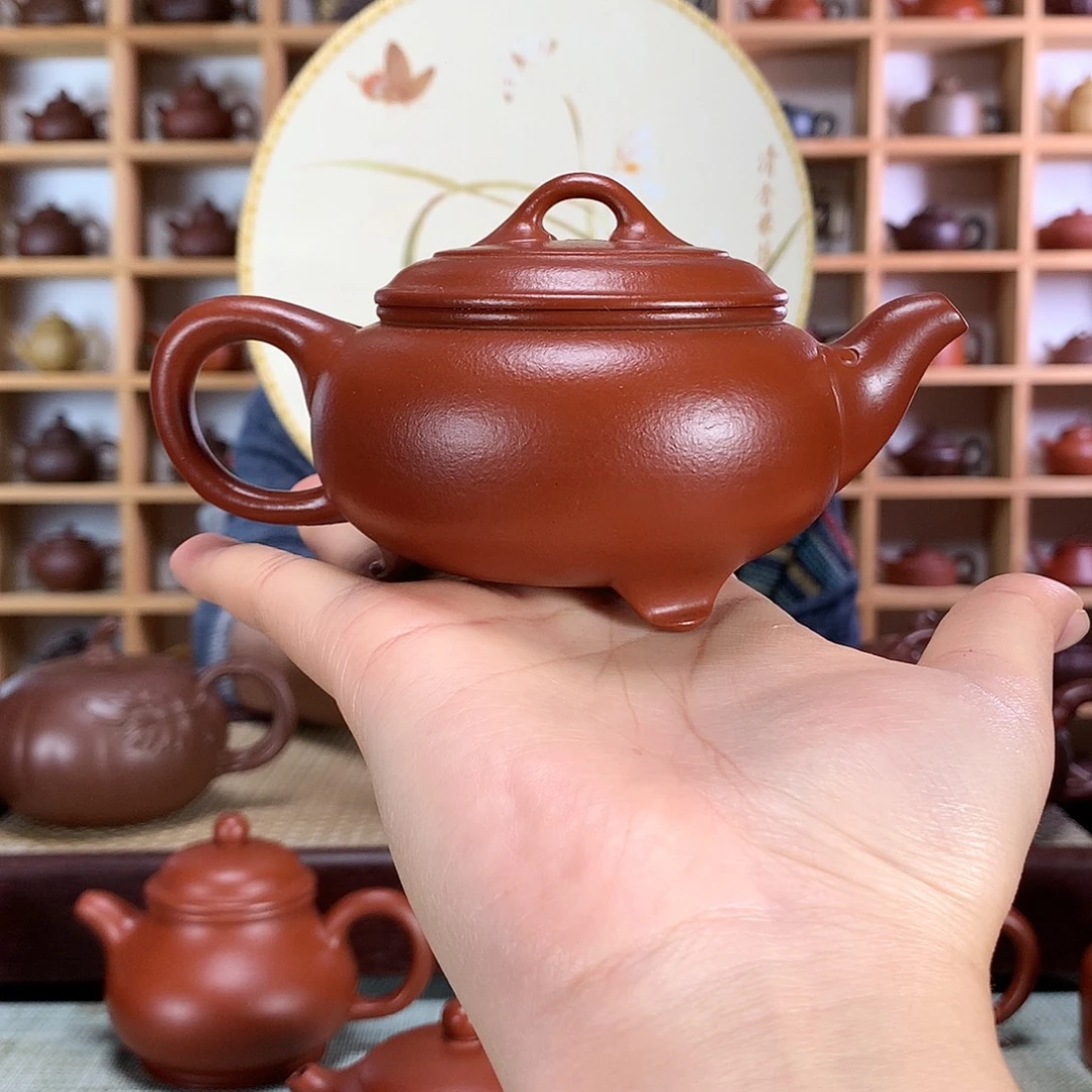 茶壶紫砂心心相印150cc 朱泥大红袍