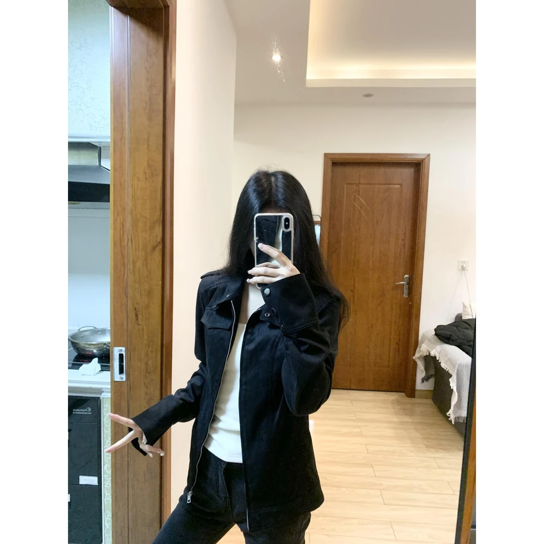 洋气休闲装套装女2025开春气质高级感夹克长袖外套显瘦直筒牛仔裤