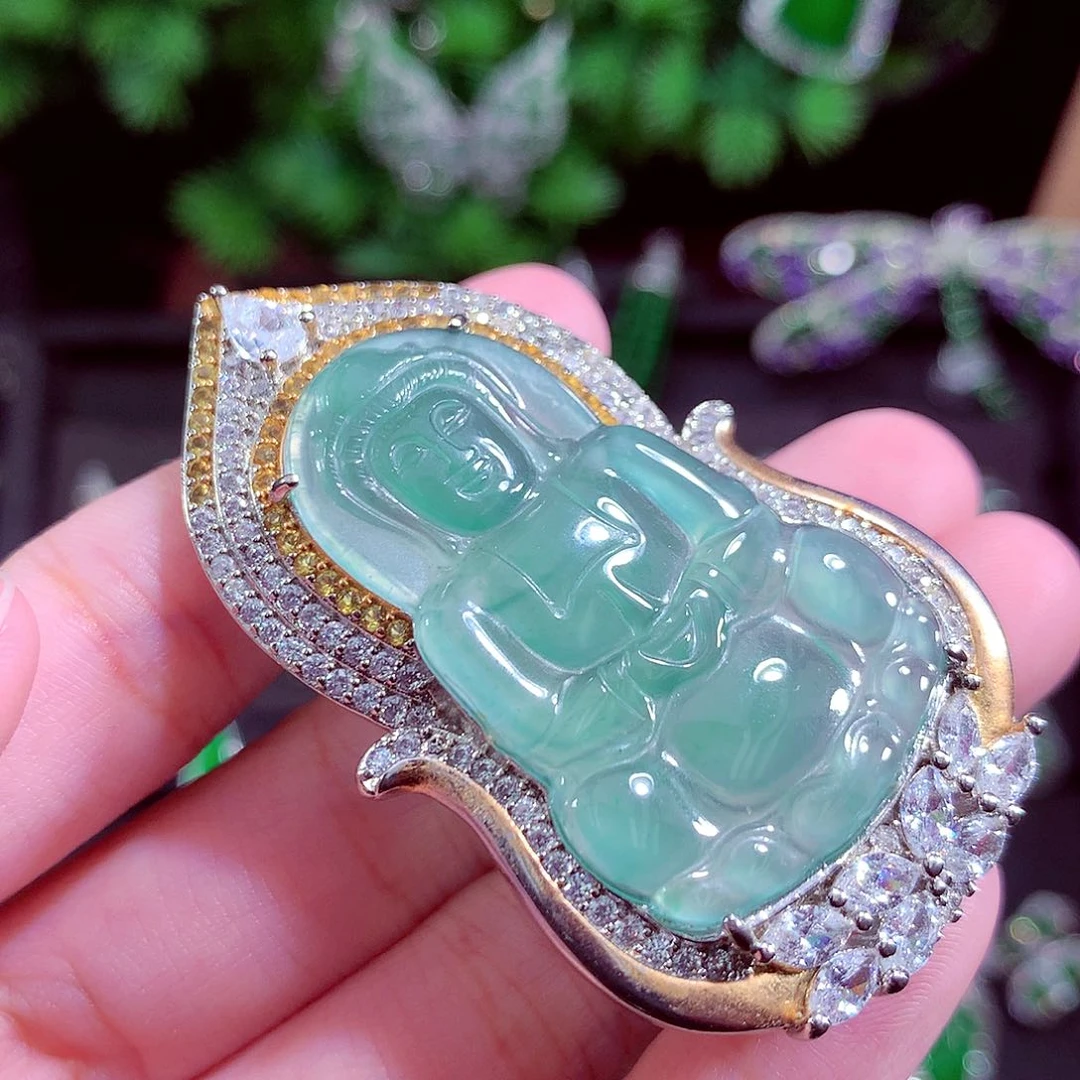 颈饰未镶嵌翡翠天然