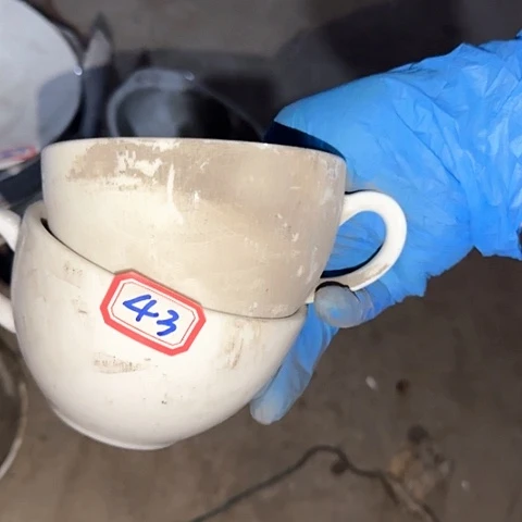 瓷片国营厂库存微瑕10厘米43