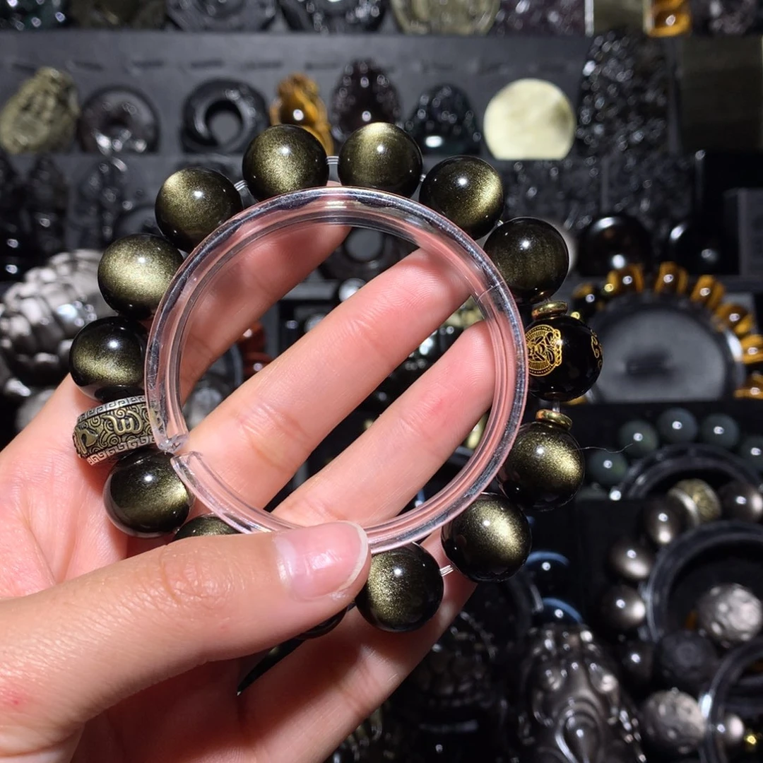 香***味黑曜岩未镶嵌珠宝奇石