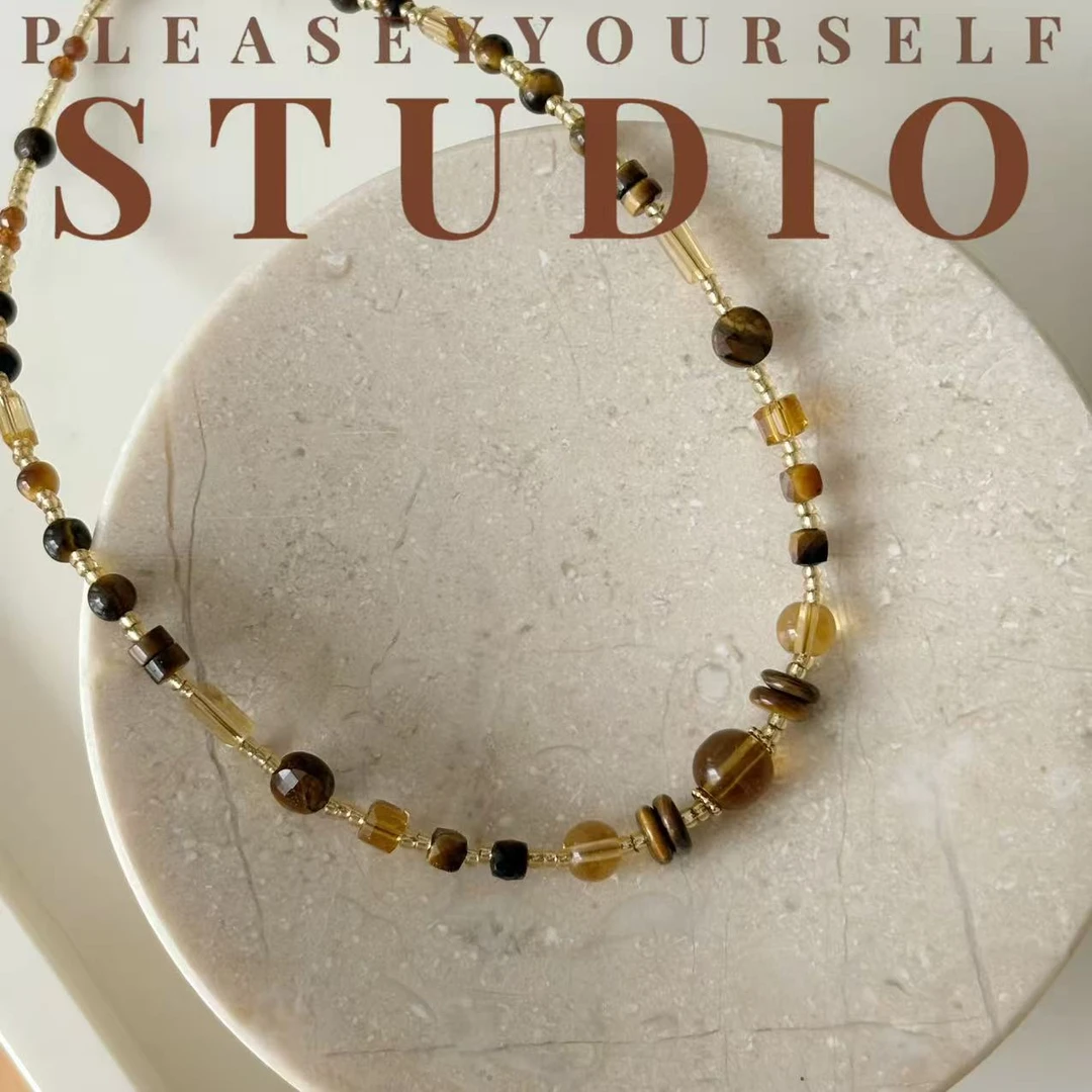 钛钢项链 「胜春朝」夏苒原创美拉德风复古风手工秋季新款百搭项链