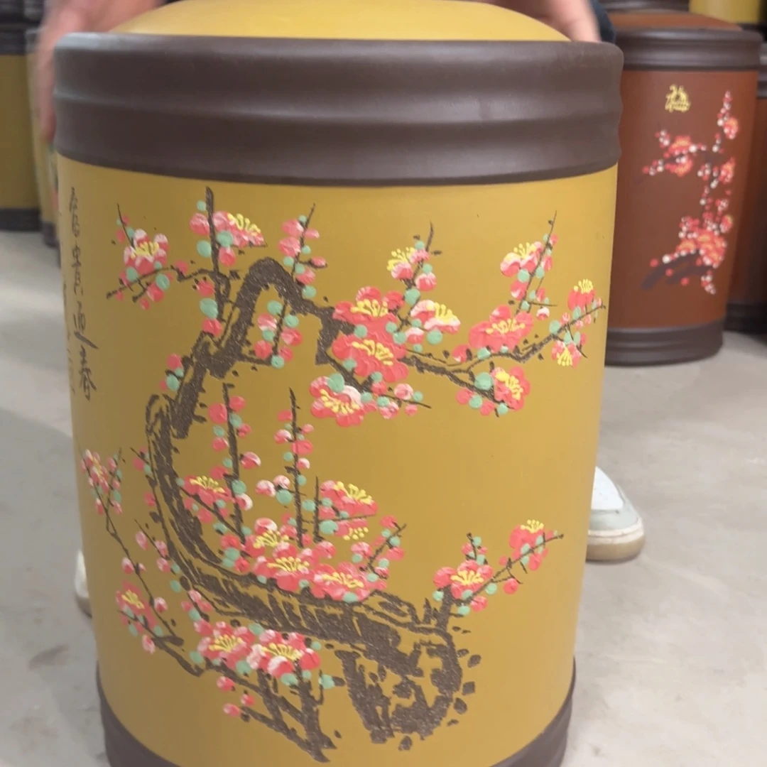 紫砂茶叶罐宜兴原矿紫砂茶叶罐