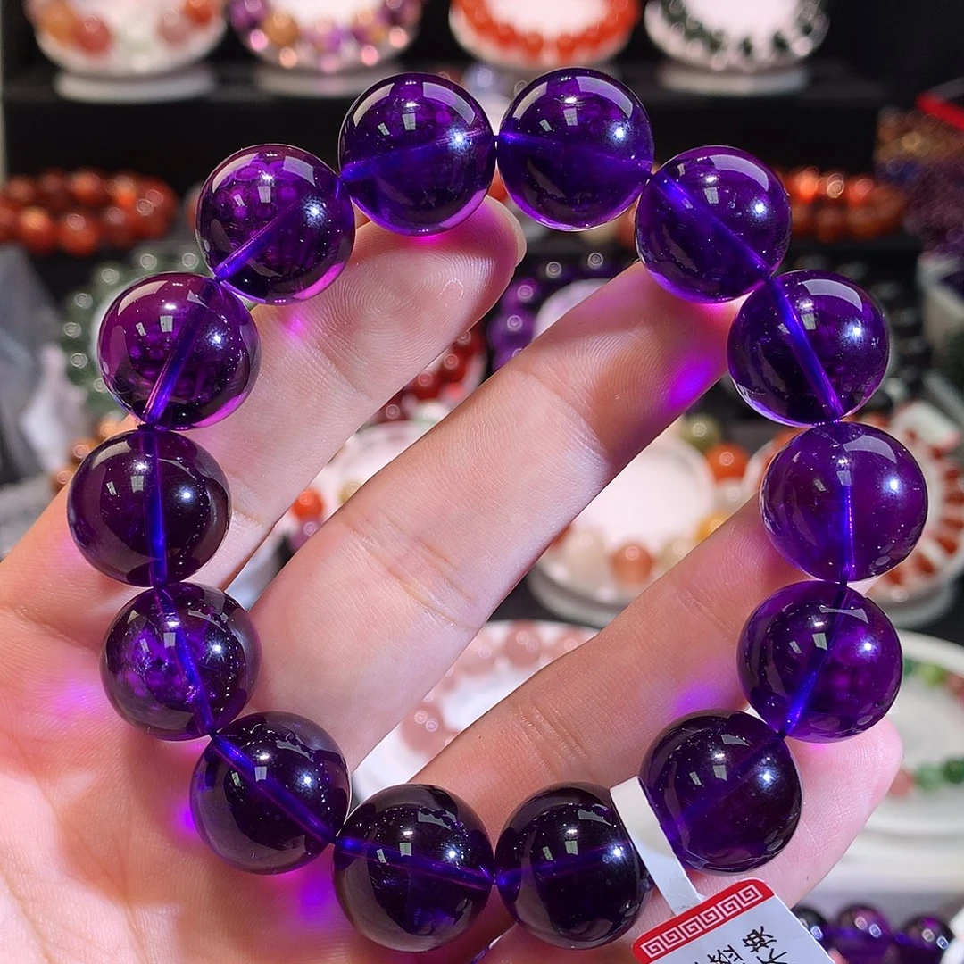 手链水晶未镶嵌乌拉圭紫水晶16m+