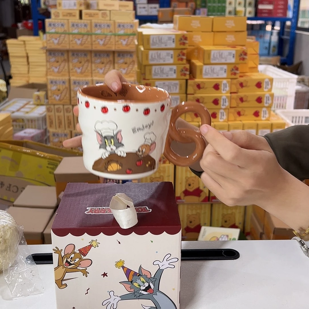 瓷猫和老鼠马克杯陶瓷陶瓷陶瓷陶瓷