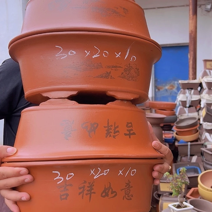 紫砂花盆紫砂花盆