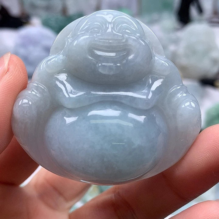 翡翠未镶嵌颈饰大佛福利卡厚11+